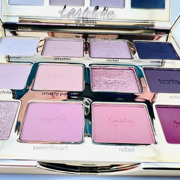 Tarte Tartelette IN BLOOM Eyeshadow Palette 12 Neutral Colors Shimmer-Matte-NEW - Picture 6 of 11